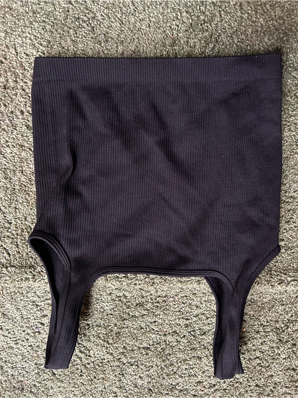 Women’s Black Ribbed Tank Shirt